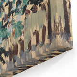 Modern Wall Art: Vibrant Abstract Green Leaves with Nature's Essence