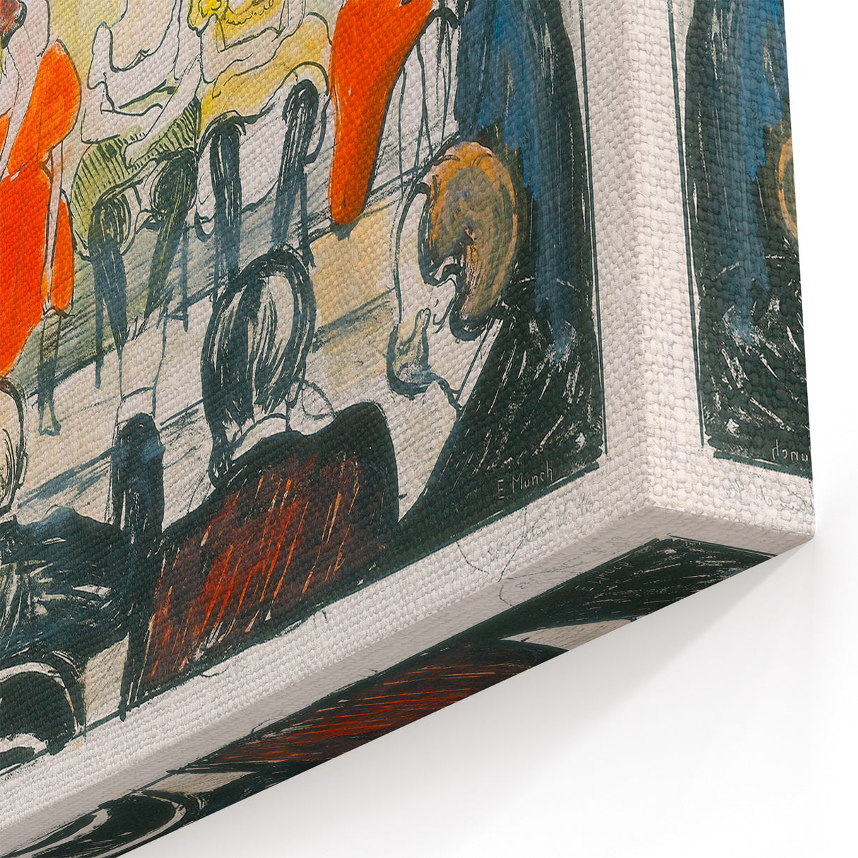 Expressionist Scene - Tingletangle by Edvard Munch | Vibrant Wall Art