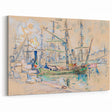 Modern Wall Art: Abstract Nautical Scene of Marseille Harbor