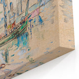 Modern Wall Art: Abstract Nautical Scene of Marseille Harbor