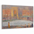 Modern Wall Art: Vibrant Washington Square Scene with Street Cleaners