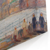 Modern Wall Art: Vibrant Washington Square Scene with Street Cleaners