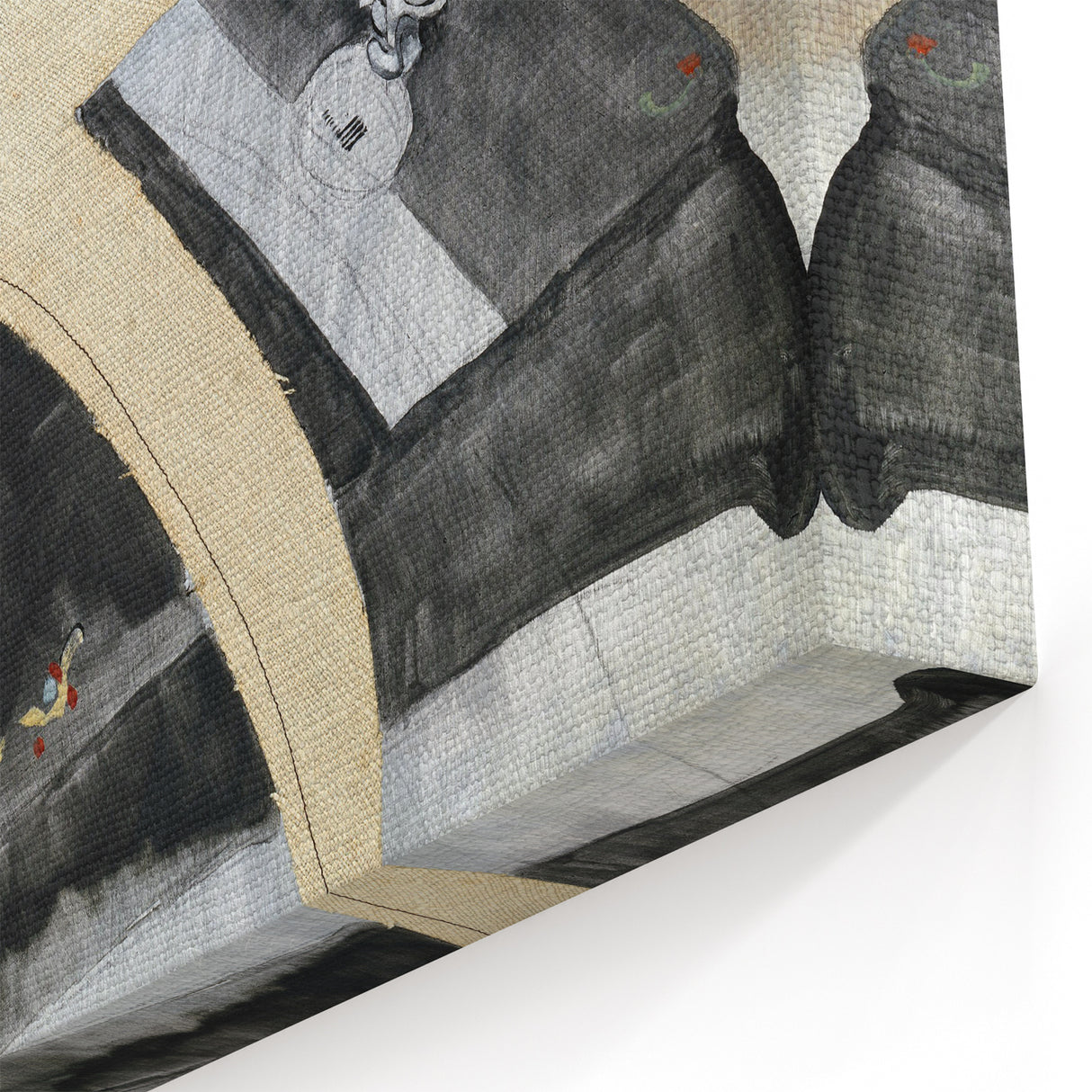 Modern Wall Art: Abstract Hand Sewing Machine with Industrial Flair