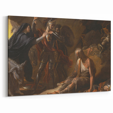 Romanticism Art: The Cave of Despair - Dramatic Historical Canvas Print