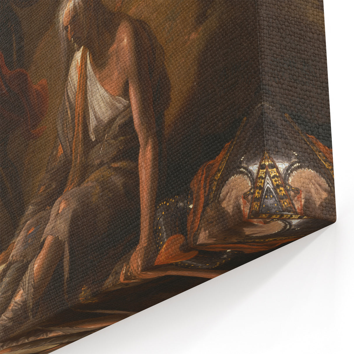 Romanticism Art: The Cave of Despair - Dramatic Historical Canvas Print