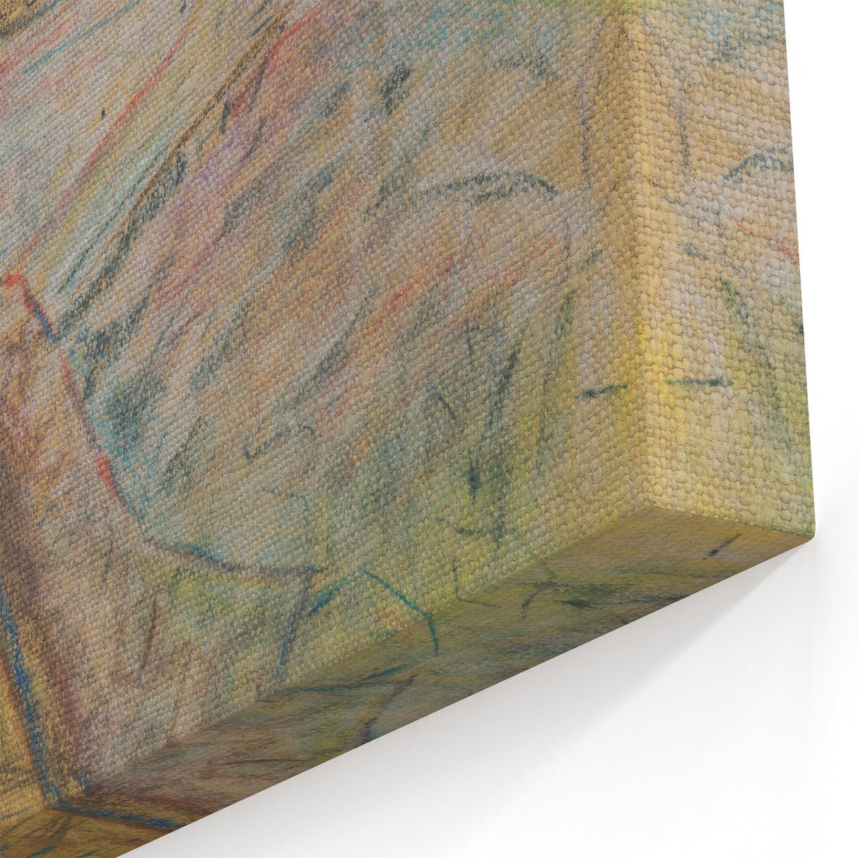 Expressionist Art: Two Men in Landscape - Abstract Expressionism Print