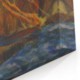 Modern Wall Art: Autumn River Valley with Vibrant Seasonal Colors