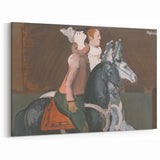 Expressionist Art: Two Riders - Abstract Expressionism Painting Print