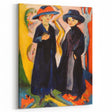 Expressionist Art: Two Women - Vibrant Abstract Expressionism Painting