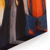 Expressionist Art: Two Women - Vibrant Abstract Expressionism Painting