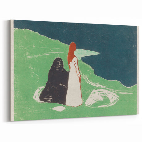 Expressionist Art: Two Women on the Shore - Edvard Munch Painting Print