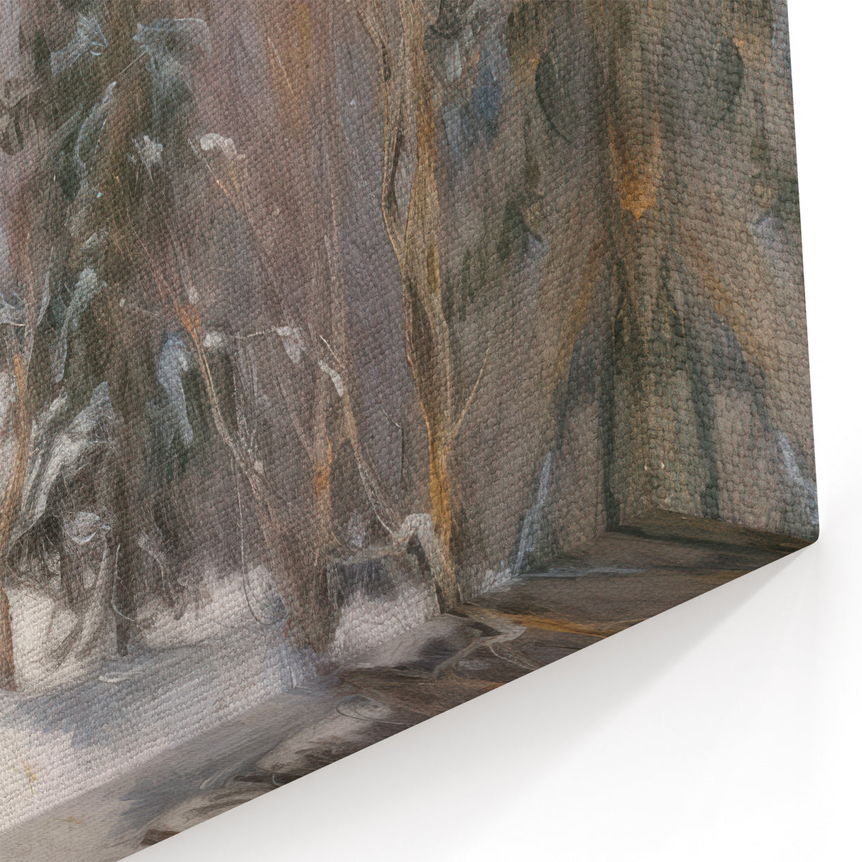 Winter Wonderland Canvas – Serene Snowy Landscape Artwork