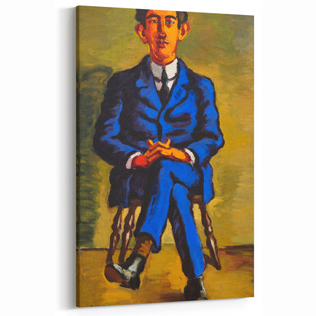 Bold Portrait of Poet Wall Art - Modern Art Print by Lundstrøm