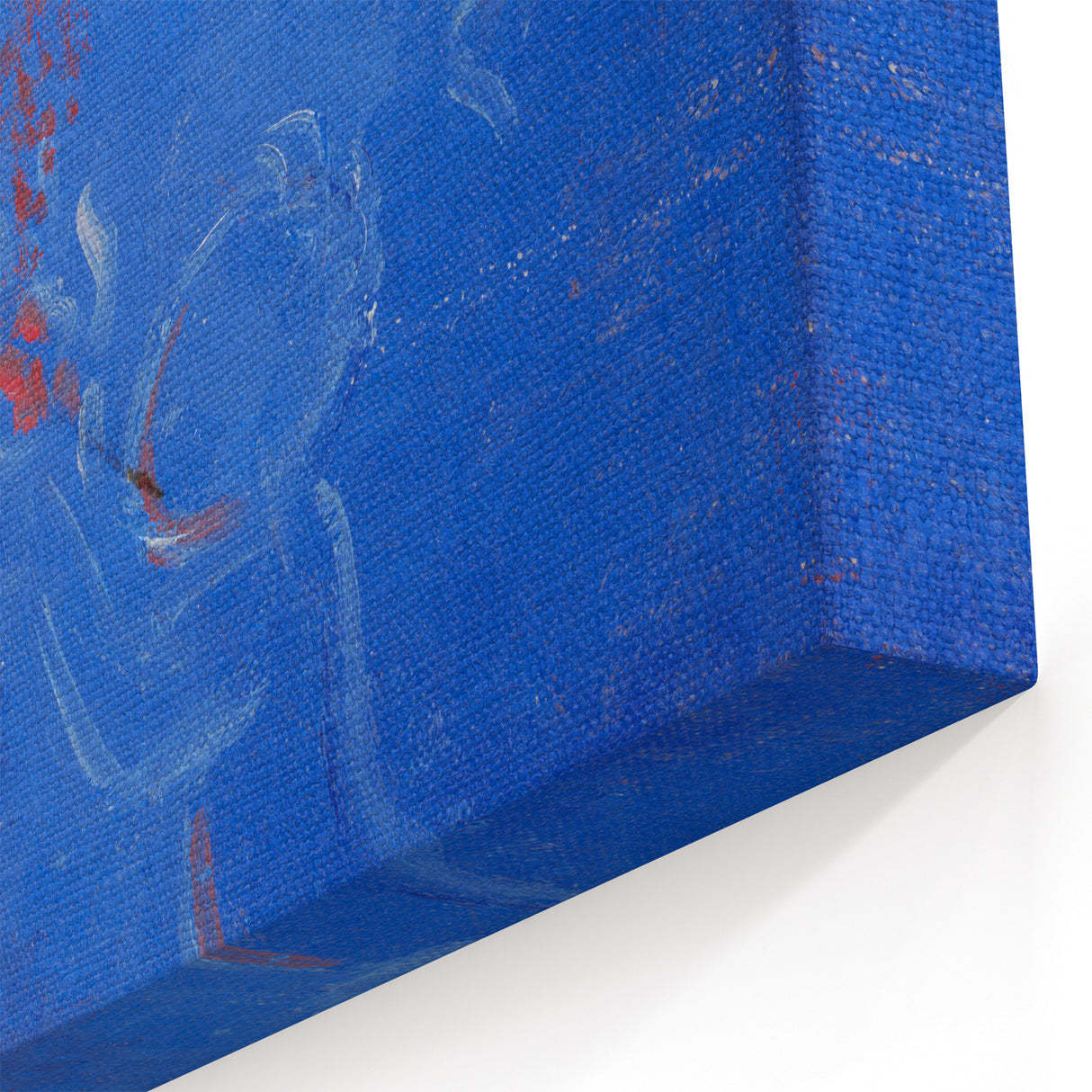 Modern Abstract Madonna - Blue Contemporary Wall Art for Home Decor