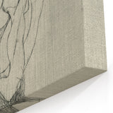Modern Figurative Sketch - Egon Schiele's Abstract Line Art Print