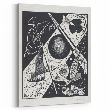 Wassily Kandinsky’s Kleine Welten VI - Abstract Monochrome Wall Art