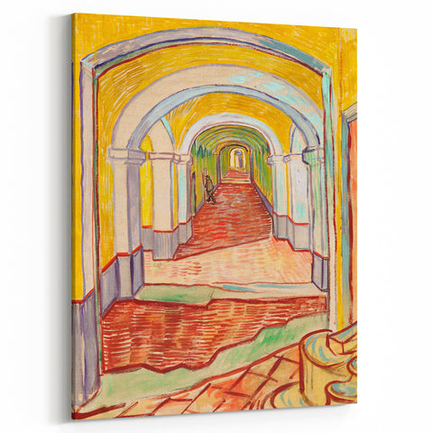 Van Gogh’s Corridor in the Asylum - Vibrant Modern Wall Art Print