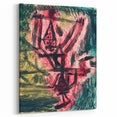 Modern Wall Art - Abstract Fire Clown in Vibrant Contemporary Style