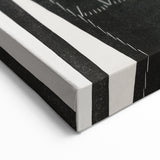Modern Wall Art - Black and White Abstract Ara Design in Minimalist Style