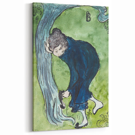 Modern Wall Art - Whimsical The False Step in Vibrant Impressionist Style