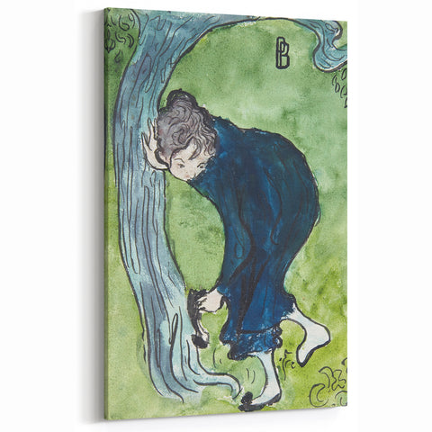 Modern Wall Art - Whimsical The False Step in Vibrant Impressionist Style