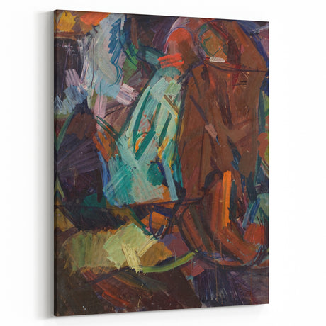 Modern Wall Art - Abstract Sketch After Delacroix in Vibrant Brushstrokes