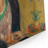 Modern Wall Art - Girl in Green Turban Portrait in Vibrant Impressionist Style