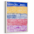 Modern Wall Art - Abstract Old City in Vibrant Geometric Patterns