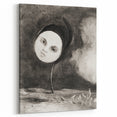 Modern Wall Art - Strange Flower Abstract Portrait in Monochromatic Style