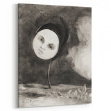 Modern Wall Art - Strange Flower Abstract Portrait in Monochromatic Style