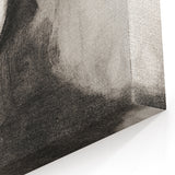 Modern Wall Art - Strange Flower Abstract Portrait in Monochromatic Style
