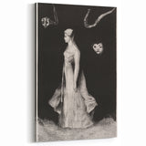 Modern Wall Art - Haunting Abstract Monochrome by Odilon Redon