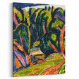 Modern Wall Art - Red Tree Abstract Landscape in Vibrant Expressionist Style