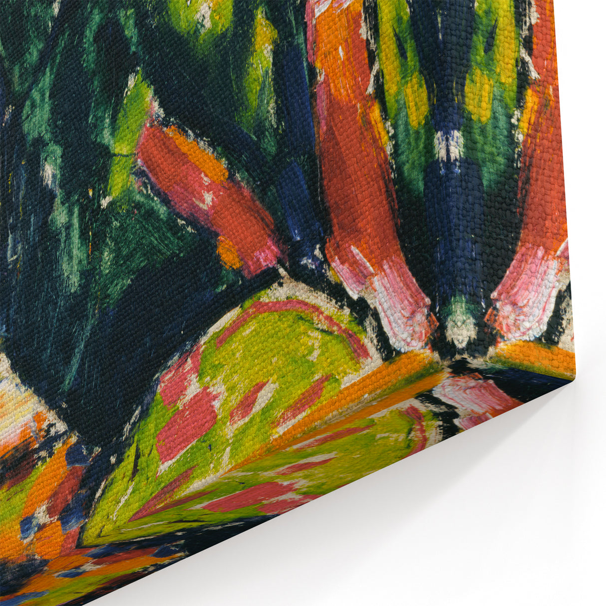 Modern Wall Art - Red Tree Abstract Landscape in Vibrant Expressionist Style
