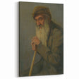Modern Wall Art - Study of a Seated Old Man by Lajos Csordák