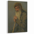 Modern Wall Art - Study of a Seated Old Man by Lajos Csordák