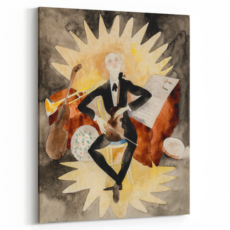 Modern Musician Wall Art - Abstract Contemporary Art Print 1918