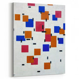 Modern Abstract Wall Art - Geometric Color Blocks Composition