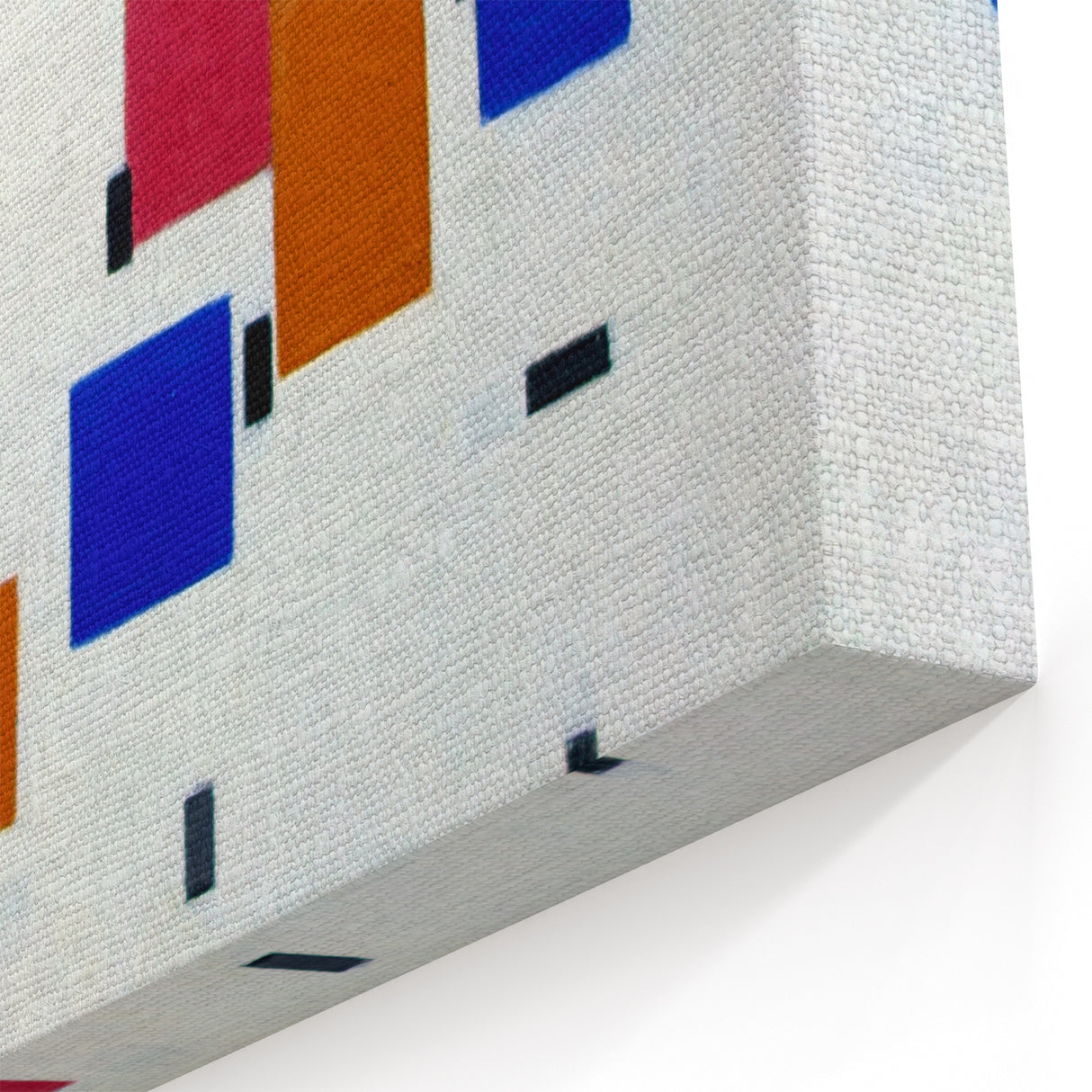 Modern Abstract Wall Art - Geometric Color Blocks Composition