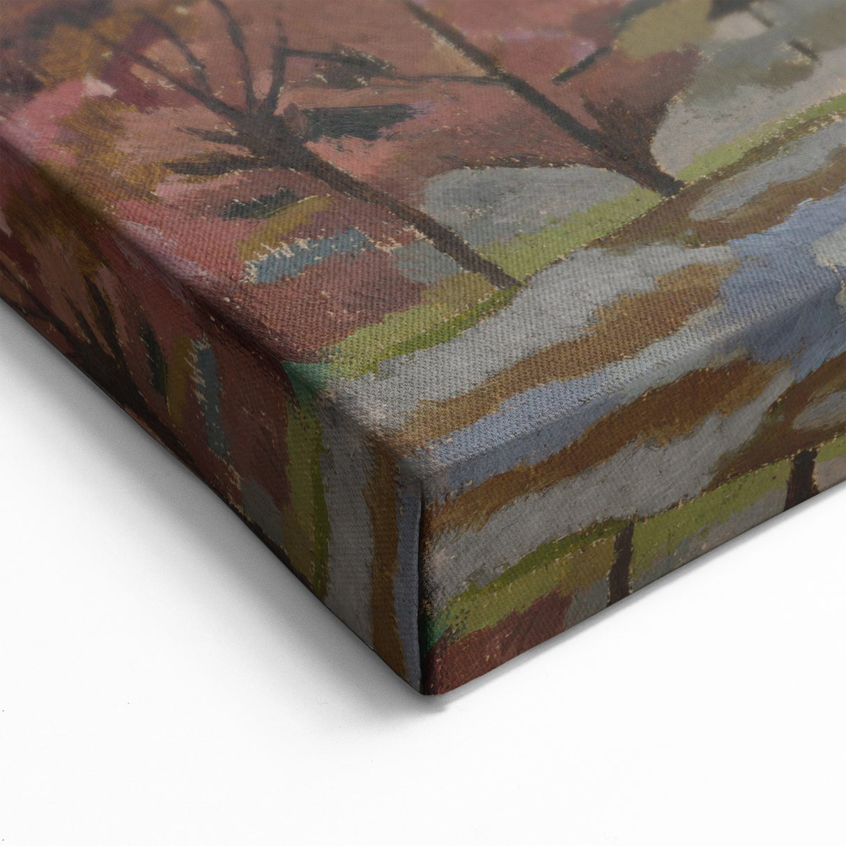Expressionist Art Landscape – Abstract Mountain View Wall Decor