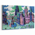 Abstract Expressionism – View of Dresden Cityscape Wall Art