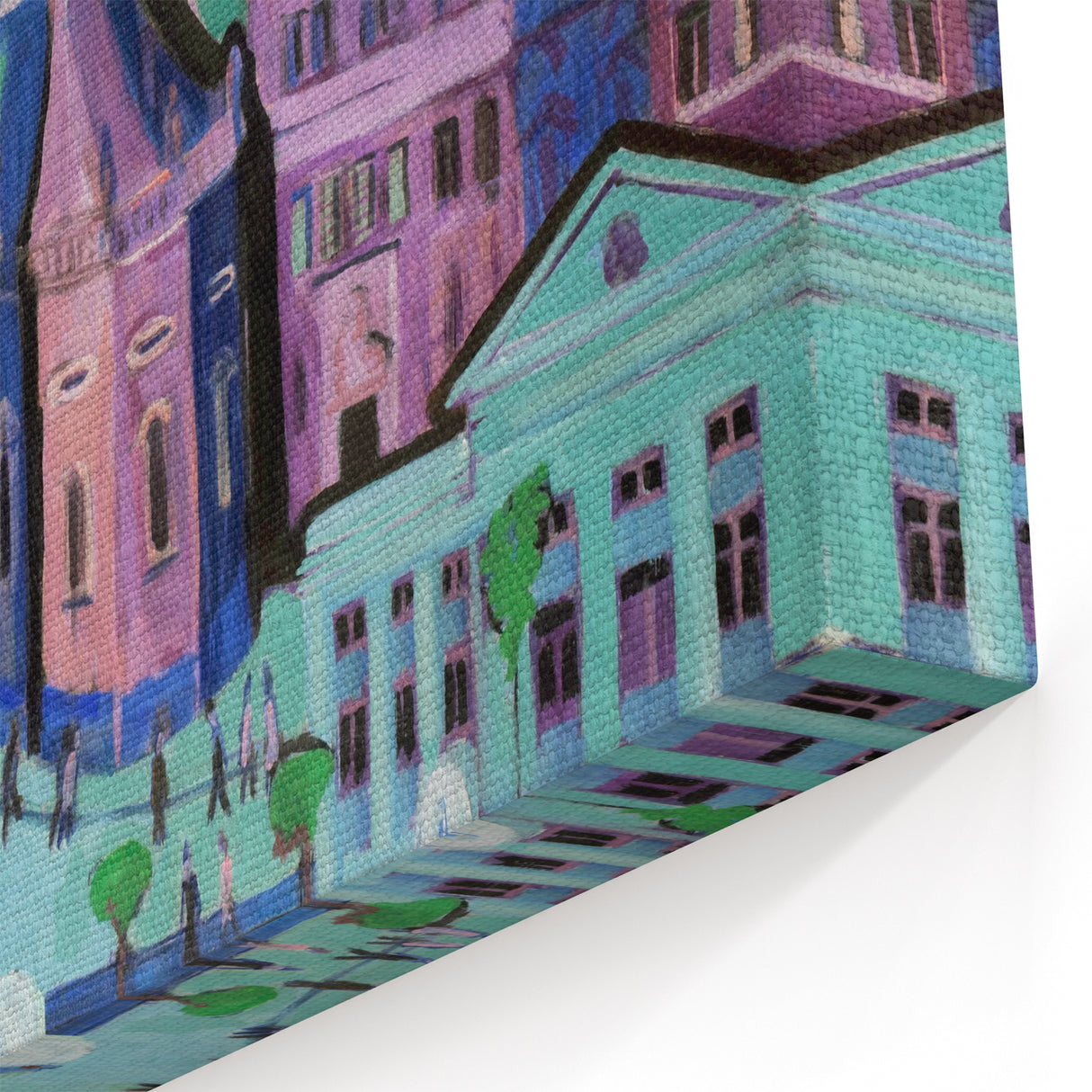 Abstract Expressionism – View of Dresden Cityscape Wall Art
