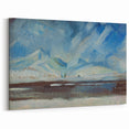 Expressionist Winter Landscape – Serene Snowy Wall Art