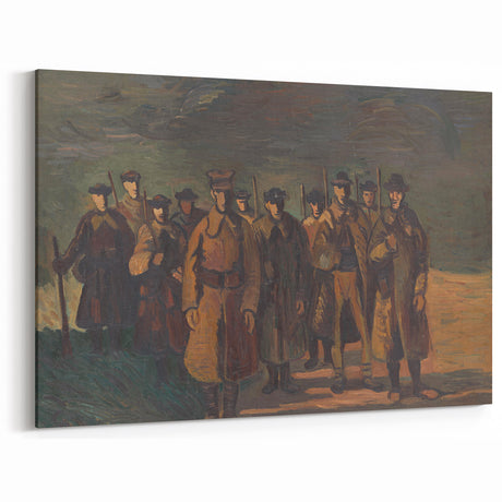 Expressionist Soldiers Scene – Bold Historical Wall Art