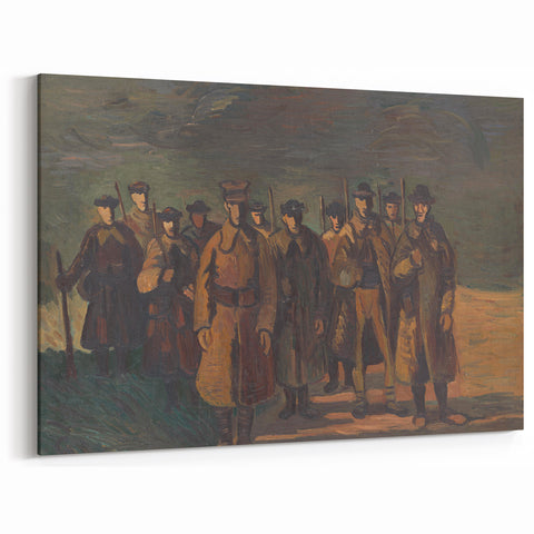 Expressionist Soldiers Scene – Bold Historical Wall Art