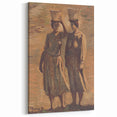 Expressionist Water Bearers – Rustic Figurative Wall Art
