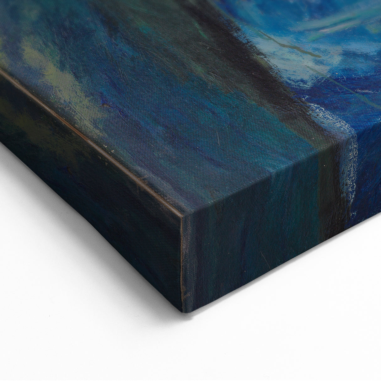 Expressionist Woman in Blue – Vibrant Figurative Wall Art