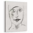 Expressionist Art - "Woman's Head" by Leo Gestel - Charcoal Portrait