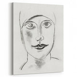 Expressionist Art - "Woman's Head" by Leo Gestel - Charcoal Portrait