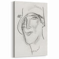 Expressionist Art - "Woman's Head and Face" by Leo Gestel - Charcoal Abstract